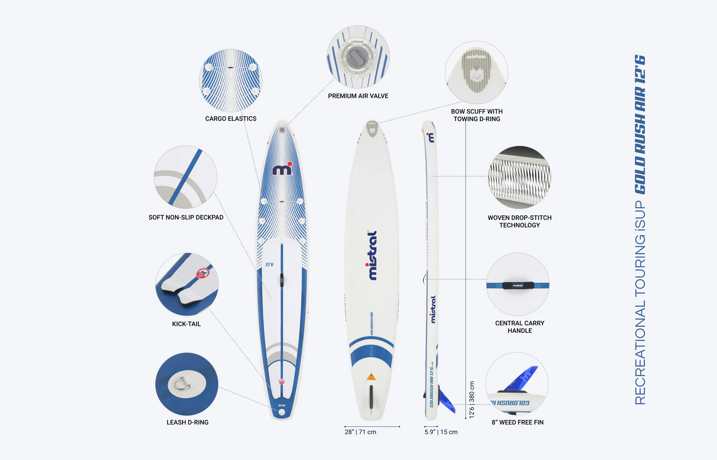 Mistral Gold Rush Air 12'6 x 28