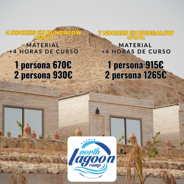 Aprender o mejorar kitesurf en North Lagoon Dakhla -Un paraíso con ofertas exclusivas-