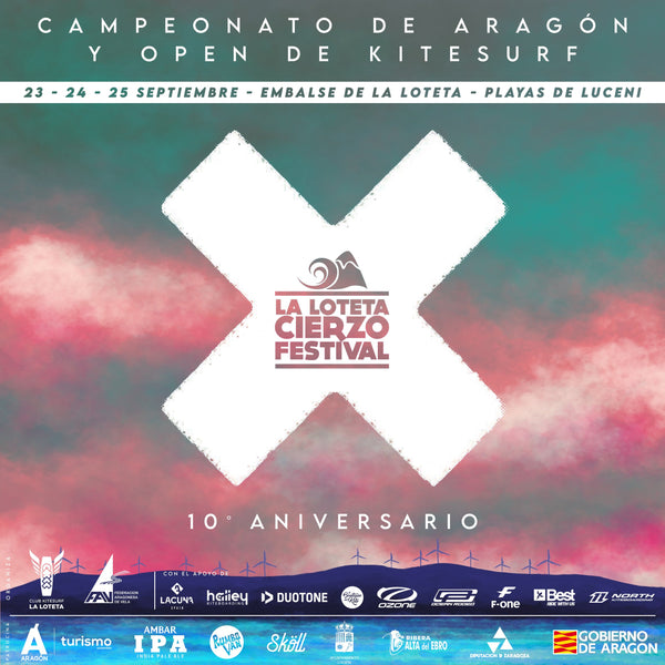 Cierzo Festival: Campeonato de Aragón y Open de Kitesurf en las aguas de La Loteta