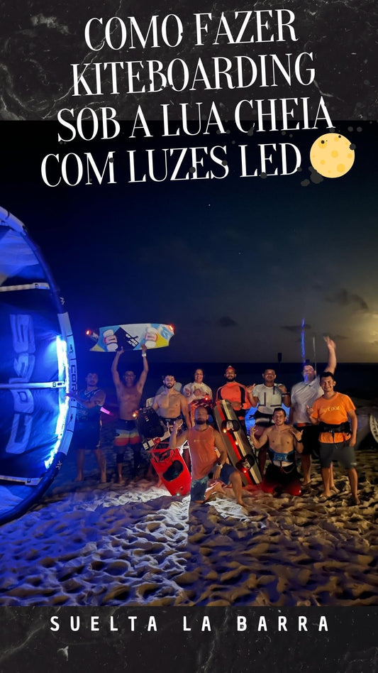 Kiteboarding nocturno: la nueva moda que arrasa en Brasil 🇧🇷