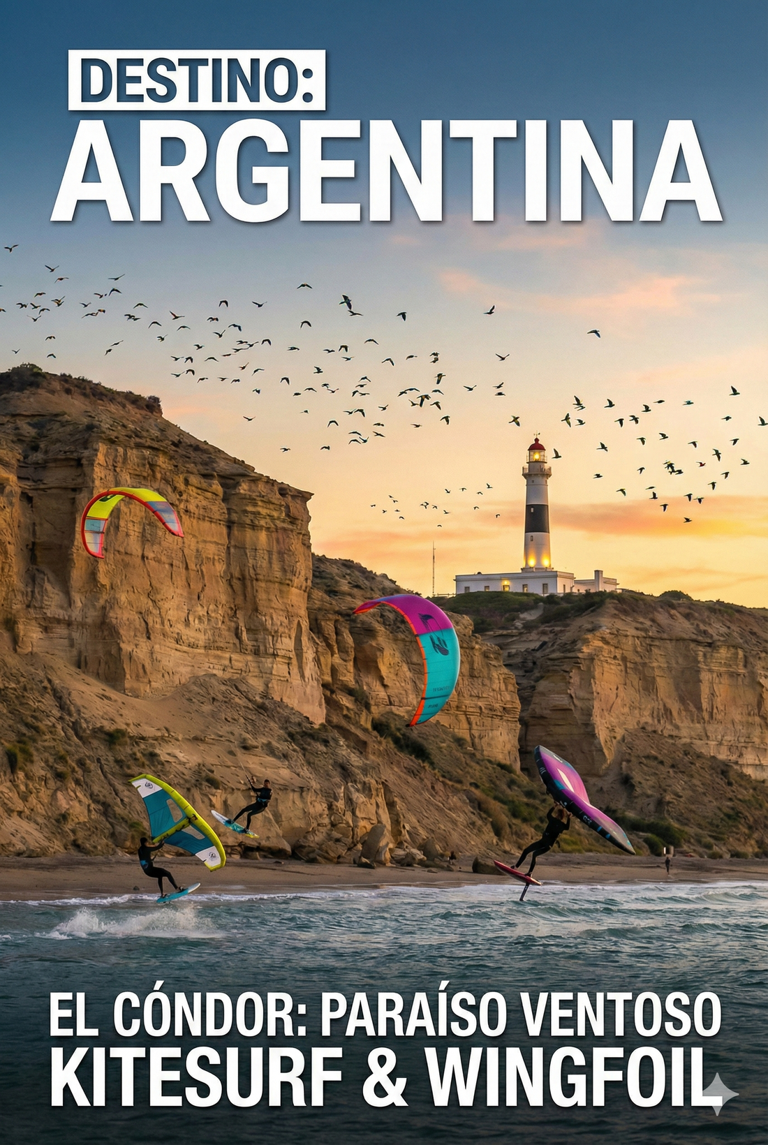 El Cóndor, nuevo paraíso del viento en La Patagonia