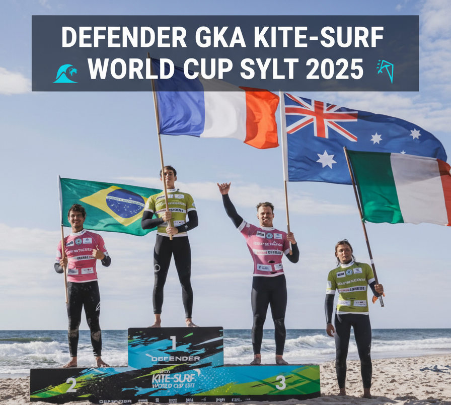 Los reyes del surfkite en el Defender GKA World Cup de Sylt 2025