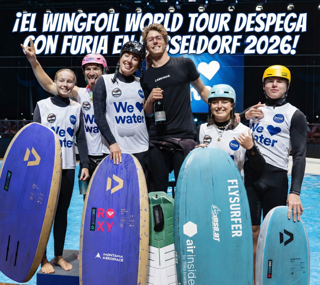 El Wingfoil World Tour despega en la feria nautica de Düsseldorf 2026