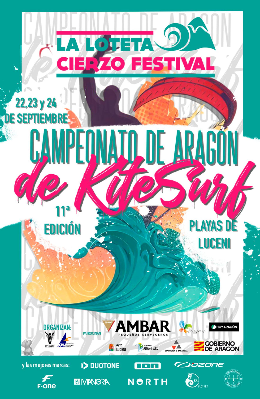 El Campeonato de Aragón de kitesurf vuelve a las playas de Luceni