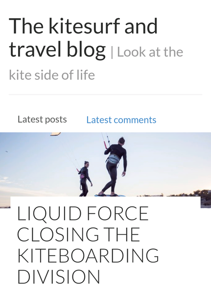 The kitesurfers blog