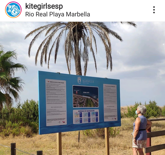 La playa de los Monteros en Marbella ya tiene zona kite