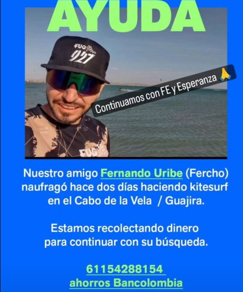 Trágico accidente: Desaparece Kiter en Colombia mientras practicaba Kitesurf en Alta Guajira