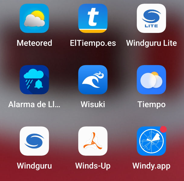 Las mejores APPs predicciones de viento según SUELTALABARRA