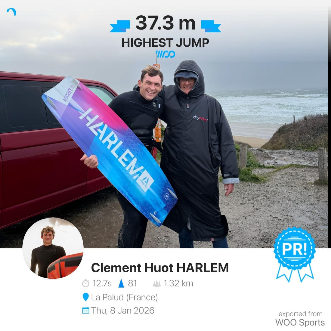 ¡Récord Mundial! Clement Huot toca el cielo con 37.3 metros