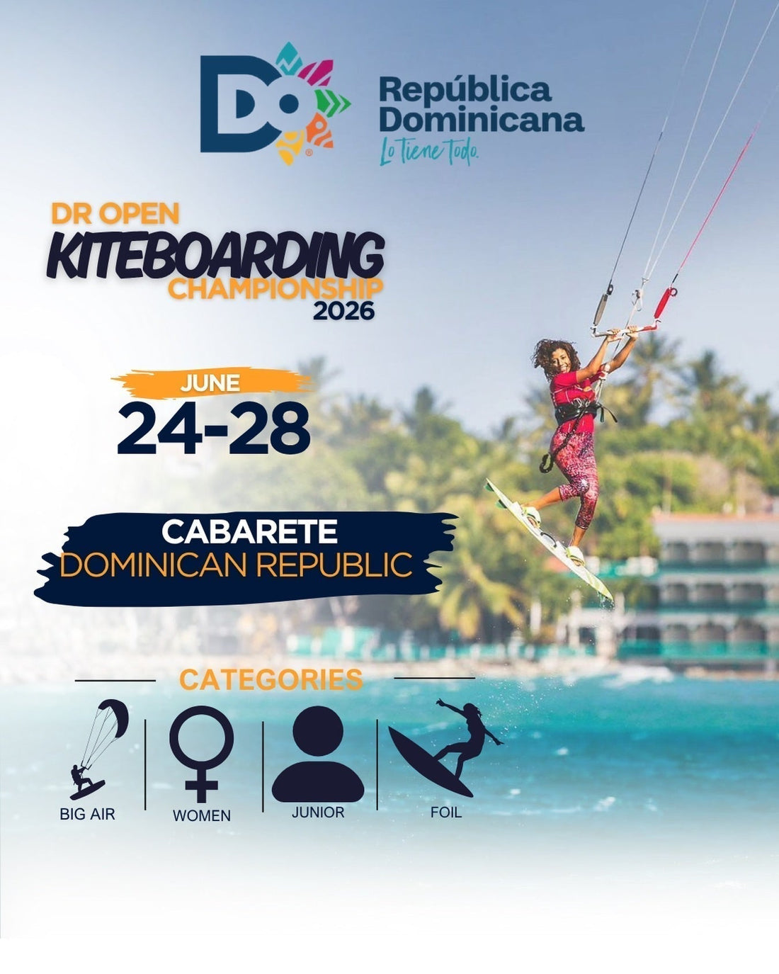 Niam Martínez se corona en el Big Air de Cabarete y vuela directo a Tarifa a por la SKL
