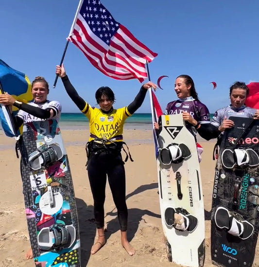 Resultados GKA big air Tarifa twintip y surfboard.