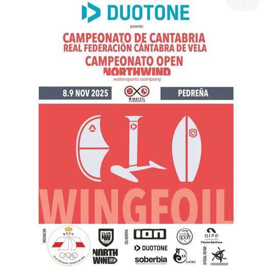 La bahía de Santander con el Campeonato de Cantabria de Wingfoil y el Open Northwind 2025