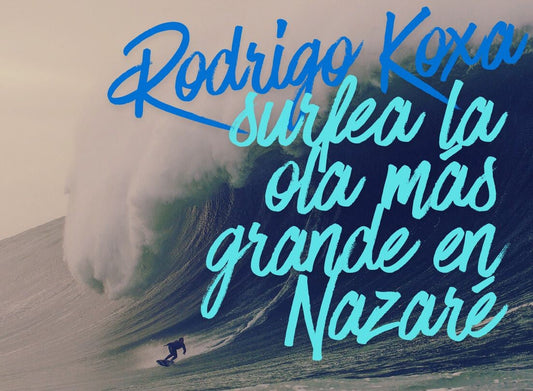 Nuevo récord mundial, Rodrigo Koxa surfea la ola más grande en Nazaré