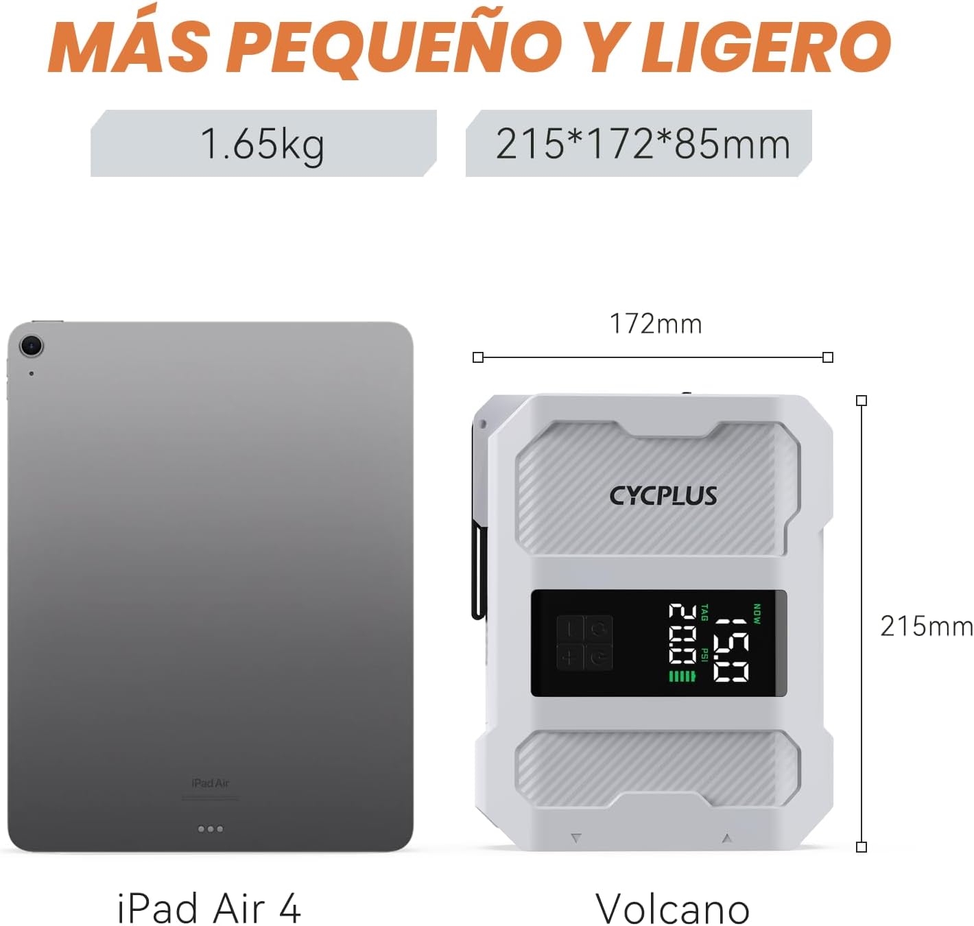 Bomba eléctrica Cycplus D17 Pro 20PSI 240W a batería, el inflador eléctrico más rápido para profesionales de SUP, KITE y WING 🌬️