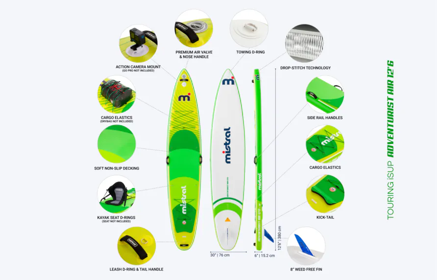 Mistral Adventurist Air V2 12'6 x 30 (travesías, iniciación y avanzado)